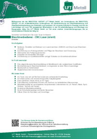 Image - Download Stellenausschreibung in der Produktion als CNC Laserbediener 